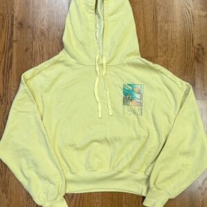 Billabong Cream and Yellow Fleece